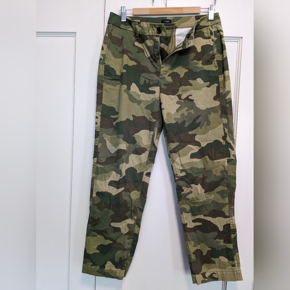 J.Crew Camo khaki Size 8 - Picture 1 of 7